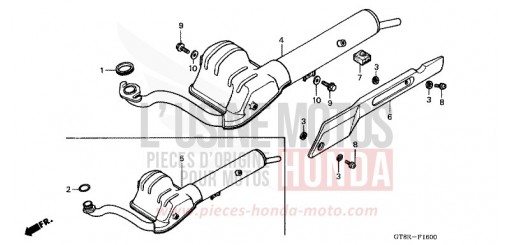 EXHAUST MUFFLER PK50R de 1994
